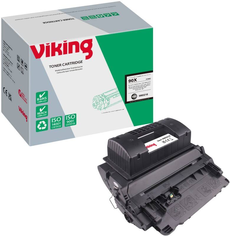 Toner Viking 90X compatible HP CE390X Noir