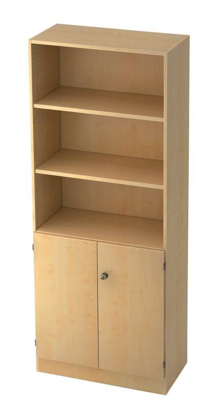 Bibliothèque Hammerbacher Aggloméré 4 Étagères Verrouillable 800 x 420 x 2004 mm Érable Beige