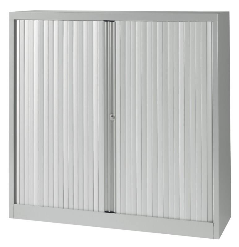 Armoire à portes coulissantes Bisley 2 Étagères Verrouillable 1200 x 430 x 1181 mm Gris