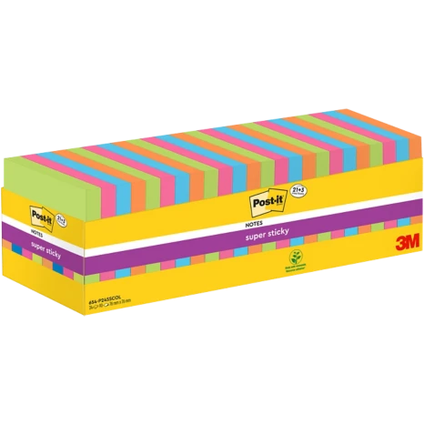 Post-it Super Sticky Notes 21 blokken + 3 GRATIS