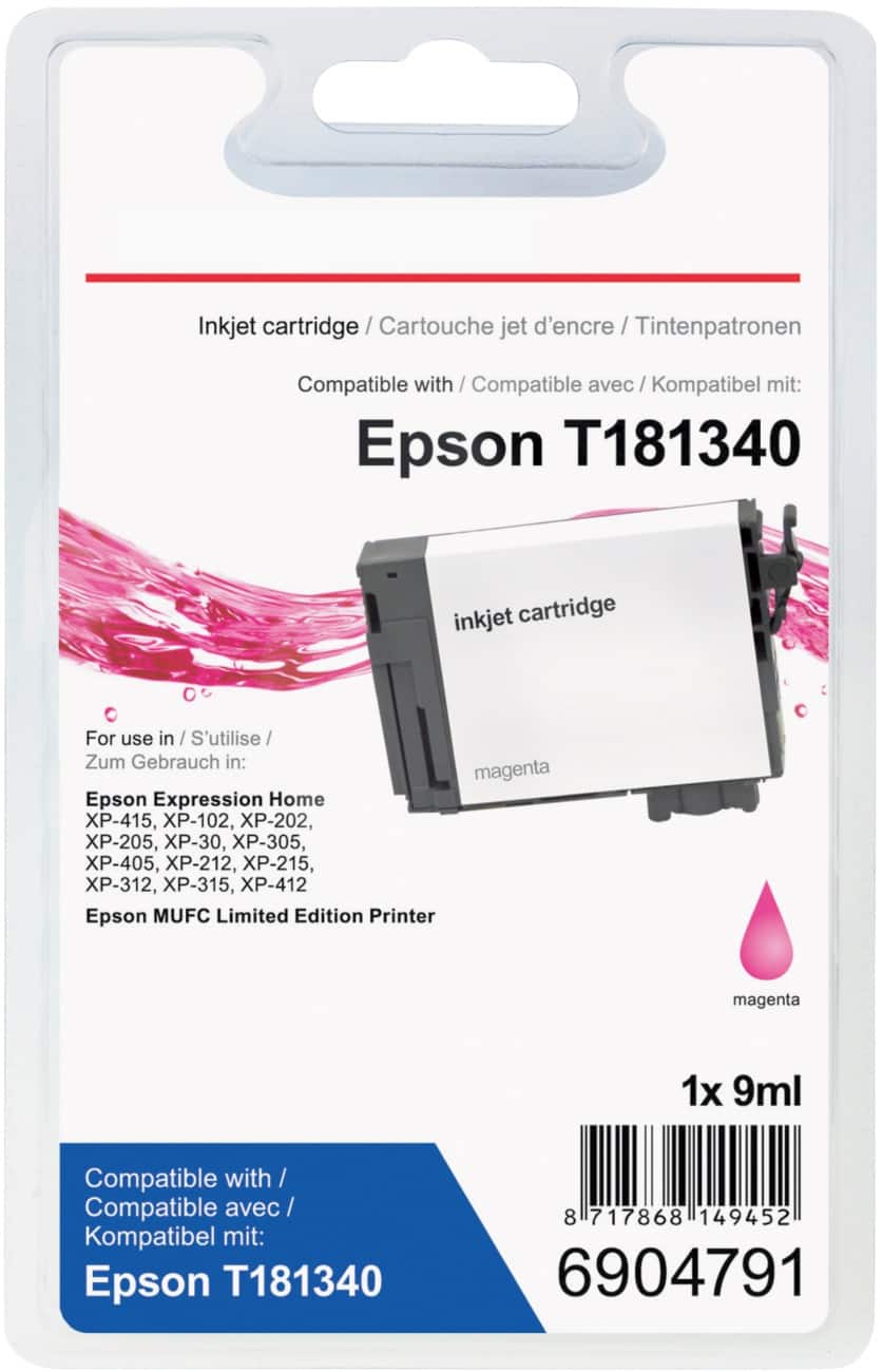 Office Depot Compatibel Epson 18XL Inktcartridge Magenta