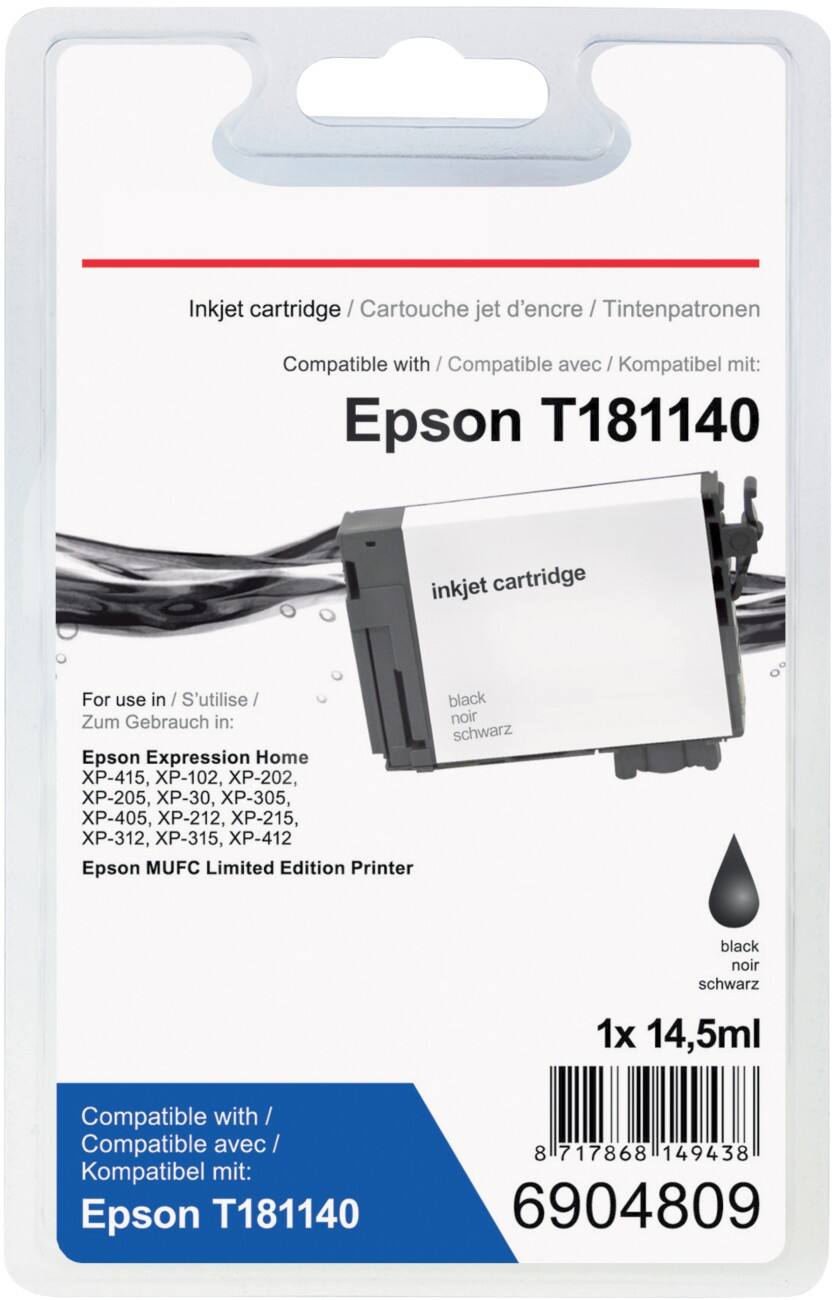 Office Depot Compatibel Epson 18XL Inktcartridge T181140 Zwart