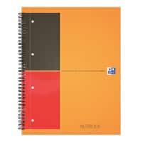 Oxford International A4 Collegeblok Kleurenassortiment Polypropylene kaft Gelinieerd 5 Stuks à 80 Vellen