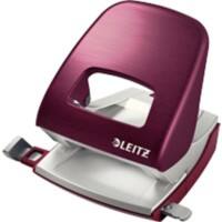 Leitz NeXXt Style Metalen Perforator 5006 2-gaats 30 Vel Granaat Rood