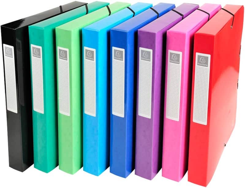 Exacompta Karton Archiefdoos 350 Vellen Kleurenassortiment 24 x 4 x 32 cm 8 Stuks