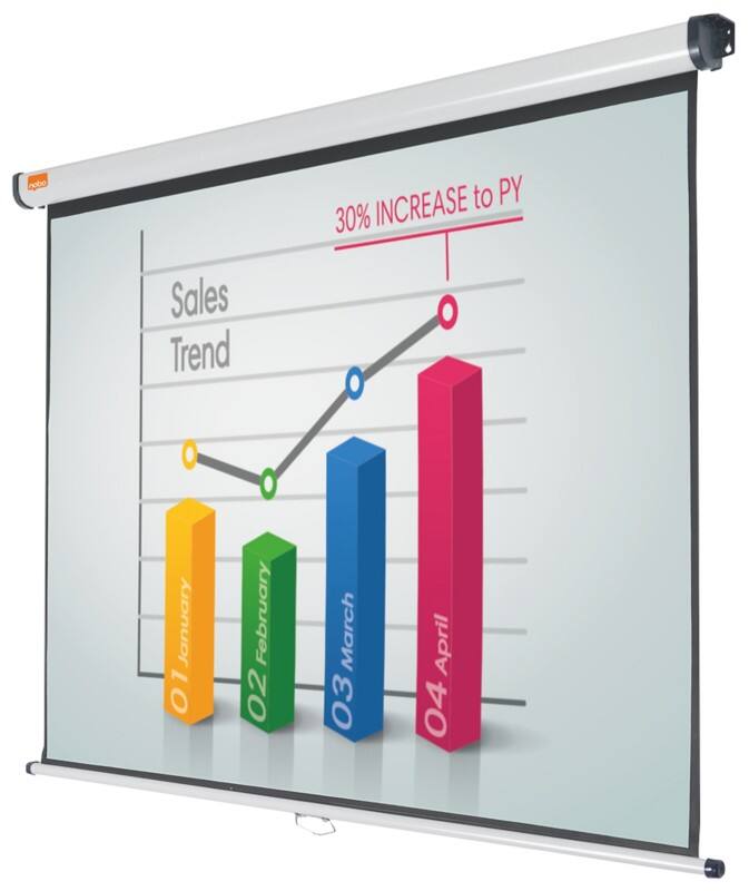 Écran de projection mural Nobo 1902391W format 16:10 150 x 104 cm