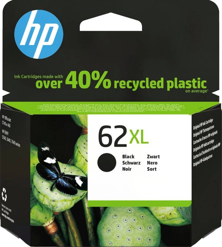 HP 62XL originele inktcartridge C2P05AE zwart