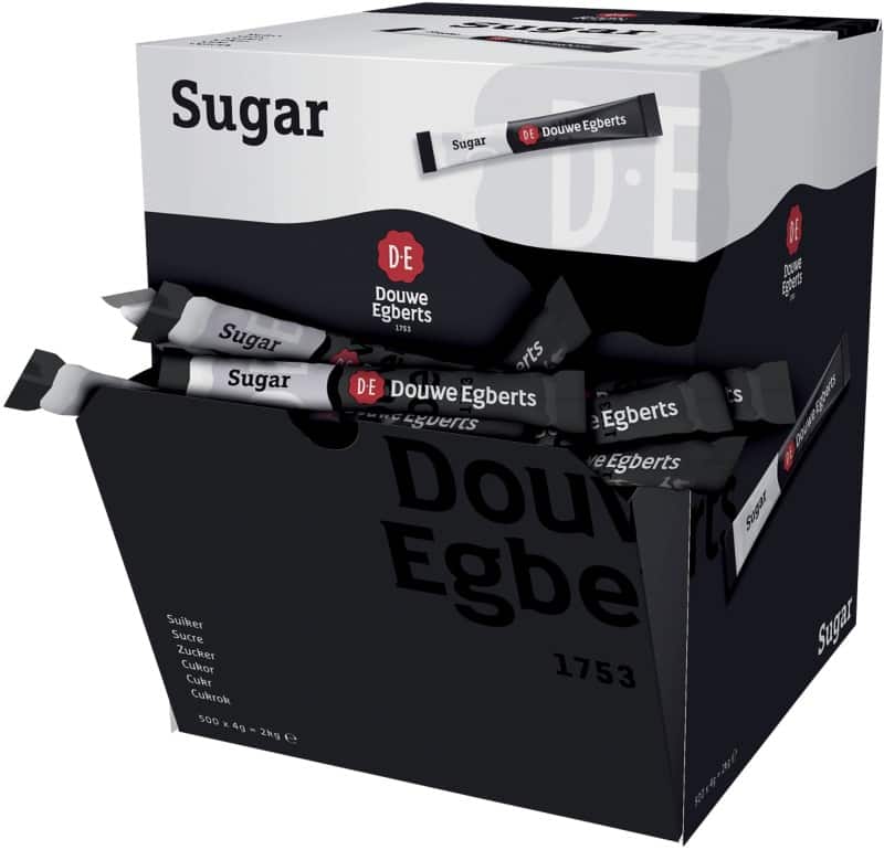 Sticks de sucre Douwe Egberts 4 gr 500 Unités de 4 g