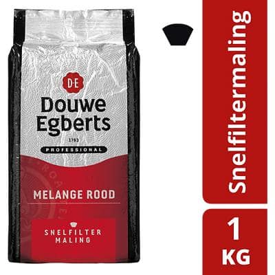 Douwe Egberts Snelfilterkoffie Melange rood 1 kg