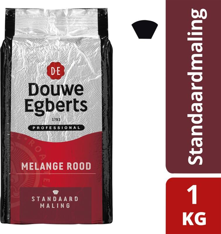 Douwe Egberts Cafeïnehoudend Gemalen koffie Melange rood 1 kg