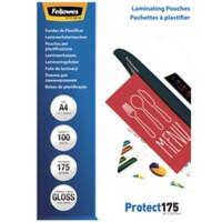 Fellowes Protect Lamineerhoezen A4 Glanzend 175 micron (2 x 175) Transparant Pak van 100