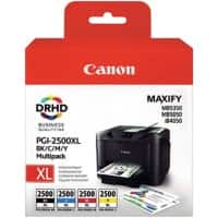 Canon PGI-2500XLBK/C/M/Y Origineel Inktcartridge Zwart, cyaan, magenta, geel Multipak  4 Stuks