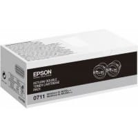 Toner Epson D'origine 0711 Noir C13S050711 2 Unités