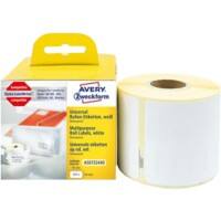 Avery Compatibel Dymo LW S0722440 / 99015 Multifunctionele etiketten Zelfklevend Wit 54 x 70 mm