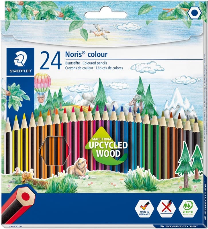 Crayons de couleur STAEDTLER Noris Assortiment 981104 24 Unités