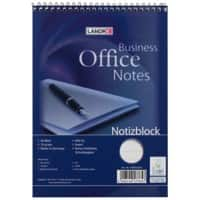 Carnet de notes LANDRÉ Office A5 Ligné Reliure en spirale Carte Bleu Perforé 80 Pages