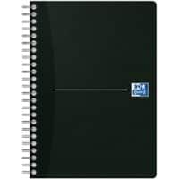 Bloc-notes OXFORD Office Essentials A5 Ligné Reliure en spirale Carte Noir  180 Pages 90 Feuilles