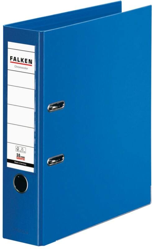 Falken Chromocolor Breed Ordner A4 80 mm Blauw 2 Ringen 11285467 Kunststof