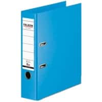 Classeur à levier Falken Large Chromocolor A4 80 mm Bleu clair 2 Anneaux S80 Carton, PP (Polypropylène)
