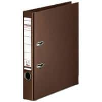 Classeur à levier Falken Étroit Chromocolor A4 50 mm Brun 2 Anneaux S50 Carton, PP (Polypropylène)