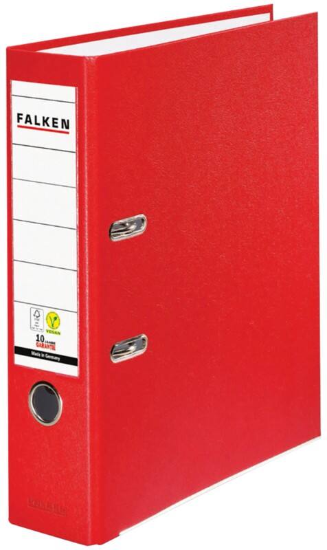 Falken PP-Color Breed Ordner A4 80 mm Rood 2 Ringen Kunststof