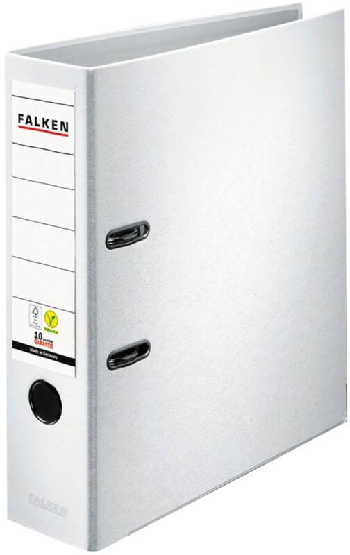Falken PP-Color Breed Ordner A4 80 mm Wit 2 Ringen Kunststof