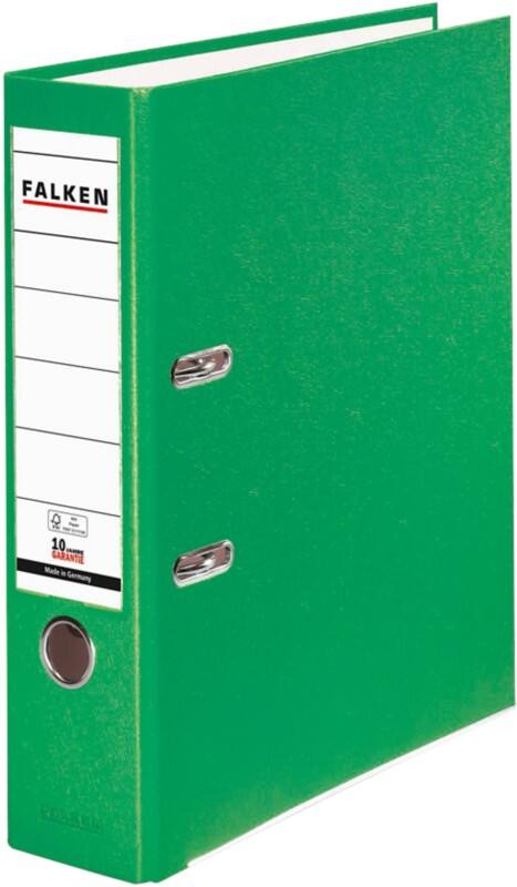 Falken PP-Color Breed Ordner A4 80 mm Lichtgroen 2 Ringen Kunststof