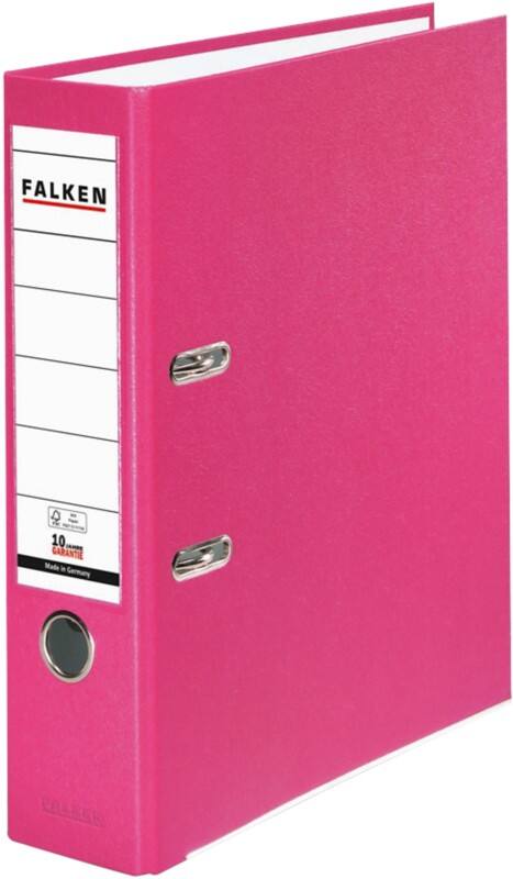 Falken PP-Color Breed Ordner A4 80 mm Roze 2 Ringen Kunststof