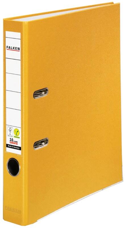 Falken PP-Color Smal Ordner A4 50 mm Geel 2 Ringen Kunststof