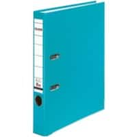 Classeur à levier Falken PP-Color A4 50 mm Turquoise 2 anneaux Carton, PP (Polypropylène)