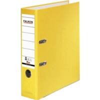 Classeur à levier Falken Large A4 80 mm Jaune 2 Anneaux 11285772 Plastique