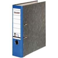 Falken Breed Classeur A4 80 mm Blauw 2 Ringen 80024607 Karton Wolkenmarmer