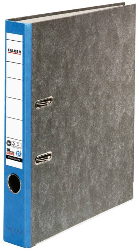 Falken Smal Classeur A4 50 mm Blauw 2 Ringen S50 Karton Wolkenmarmer