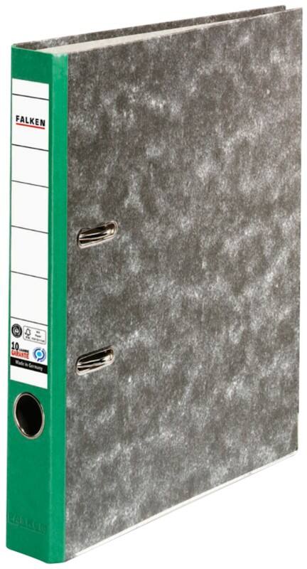 Falken Smal Classeur A4 50 mm Groen 2 Ringen S50 Karton Wolkenmarmer