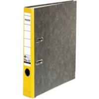 Classeur à levier Falken S80 50 mm Effet Marbre Carton 2 anneaux A4 RecycléJaune