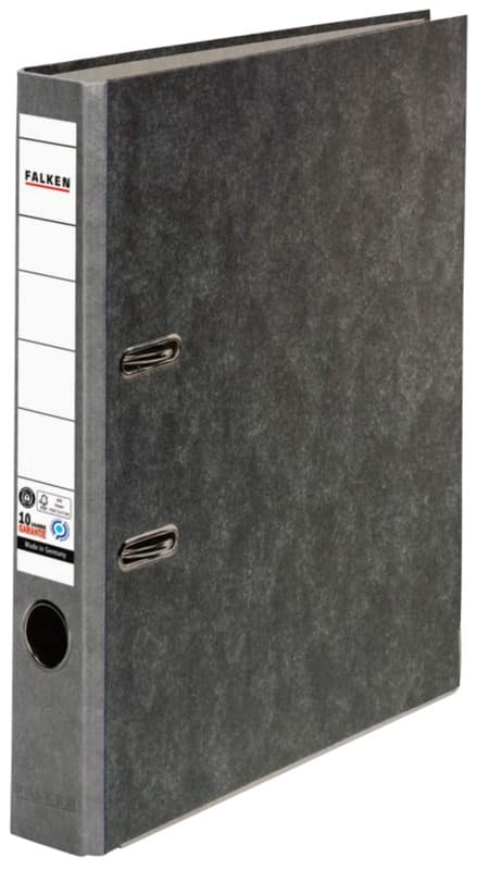 Falken Smal Classeur A4 50 mm Grijs 2 Ringen S50 Karton Wolkenmarmer