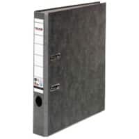 Classeur à levier Falken S80 50 mm Effet Marbre Carton 2 anneaux A4 Recyclé Gris