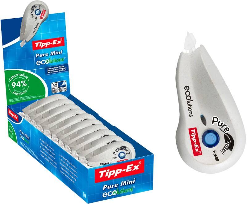 Tipp-Ex ECOlutions Pure Mini 72% Gerecycled Correctieroller 6 m Wit