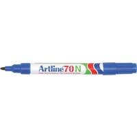Marqueur permanent Artline 70 Fin Pointe biseautée 1,5 mm Bleu Rechargeable Résistant à l'eau