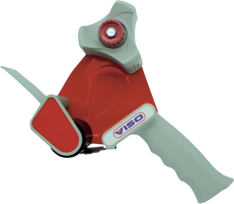 Viso Verpakkingstape dispenser 6 (B) x 15 (H) cm Grijs, rood
