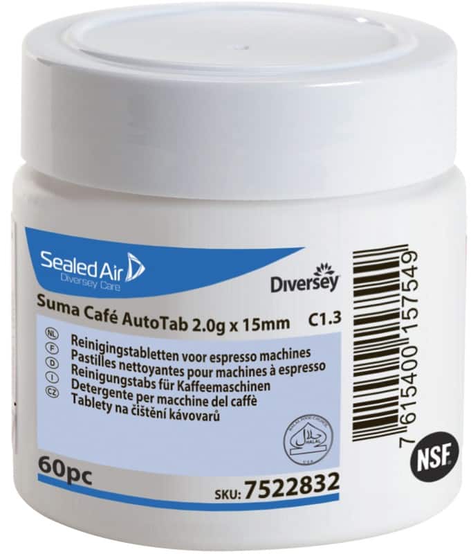 Diversey Suma Coffee Reinigingstablet Tabs 7522832 2 Stuks à 60 Stuks