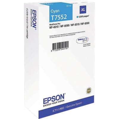 Epson T7552 Origineel Inktcartridge C13T755240 Cyaan