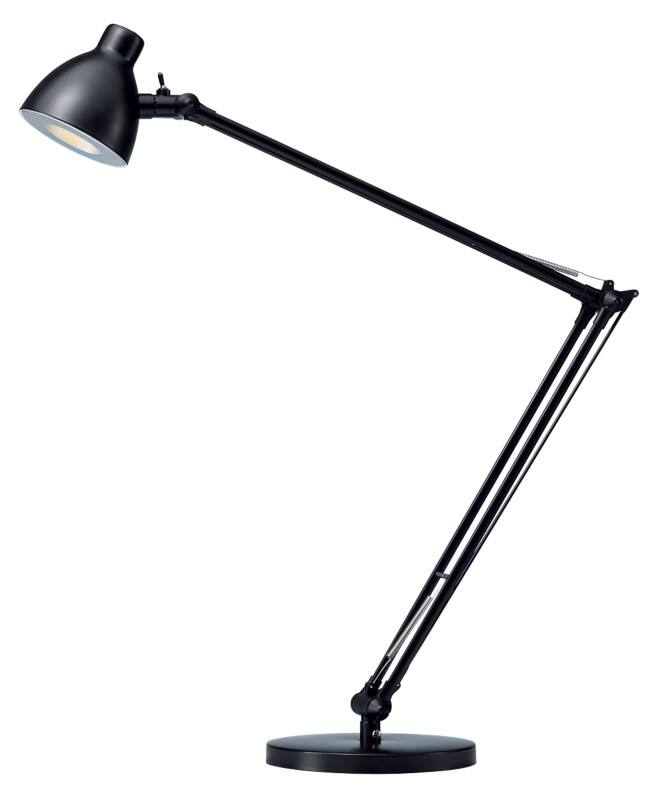 Lampe de bureau Hansa Valencia Autoportant LED Noir 620 x 800 mm