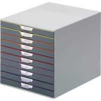 DURABLE VARICOLOR Ladekastje Kunststof Multikleur 10 Lades 28 x 35,6 x 29,2 cm