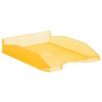Corbeille à courrier Office Depot Plastique Orange transparent A4 25,5 x 34,8 x 6,5 cm