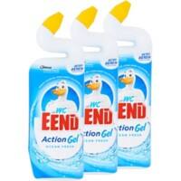 WC-Eend Action Gel Toiletreiniger Ocean Fresh 3 Stuks à 750 ml