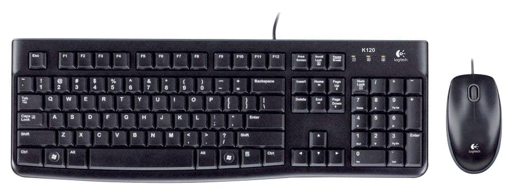 Kit clavier et souris Avec fil Logitech MK120 QWERTZ DE