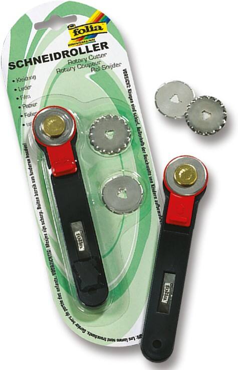 Folia Roterend snijmes 23002 Rood, zwart Kunststof, metaal