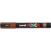 Marqueur uni-ball Posca Posca Pointe moyenne, ogive 1,8 - 2,5 mm Brun Non rechargeable Résistant à l'eau