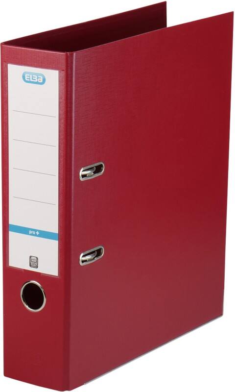 ELBA Smart Pro+ Breed Ordner A4 80 mm Bordeaux 2 Ringen Kunststof